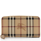 Burberry Haymarket Check Zip Around Wallet (SHF-T4rgfq)