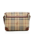 Burberry Haymarket Check Flap Messenger Bag - FINAL SALE (SHF-18819)