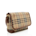 Burberry Haymarket Check Flap Messenger Bag - FINAL SALE (SHF-18819)