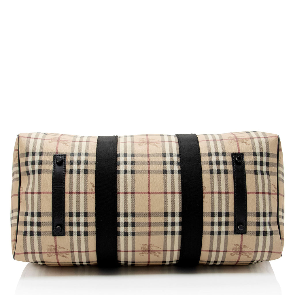 Burberry Haymarket Check Holdall Duffle (SHF-6UofXL)