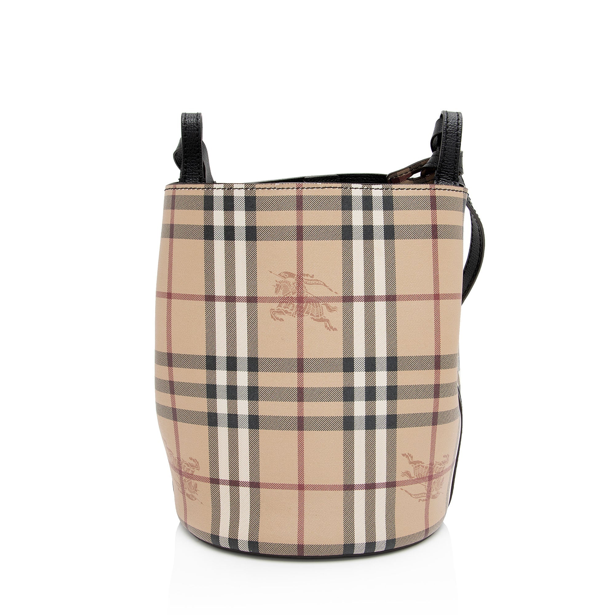 Burberry Haymarket Check Lorne Bucket Bag (SHF-KR1Hvi)