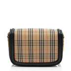 Burberry Horseferry Check Link Flap Bag (SHF-XUN7RC)