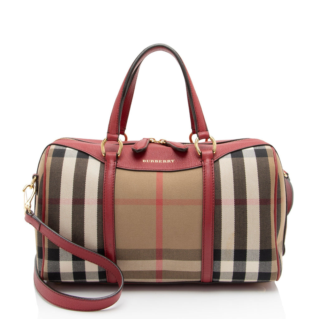 Burberry House Check Alchester Medium Satchel (SHF-HNvvTT)