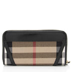 Burberry House Check Bridle Ziggy Zip Around Wallet (SHF-5DXwft)