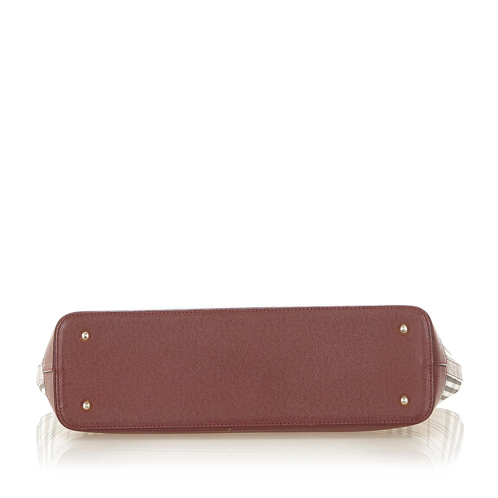 Burberry House Check Canvas Handbag (SHG-20443)