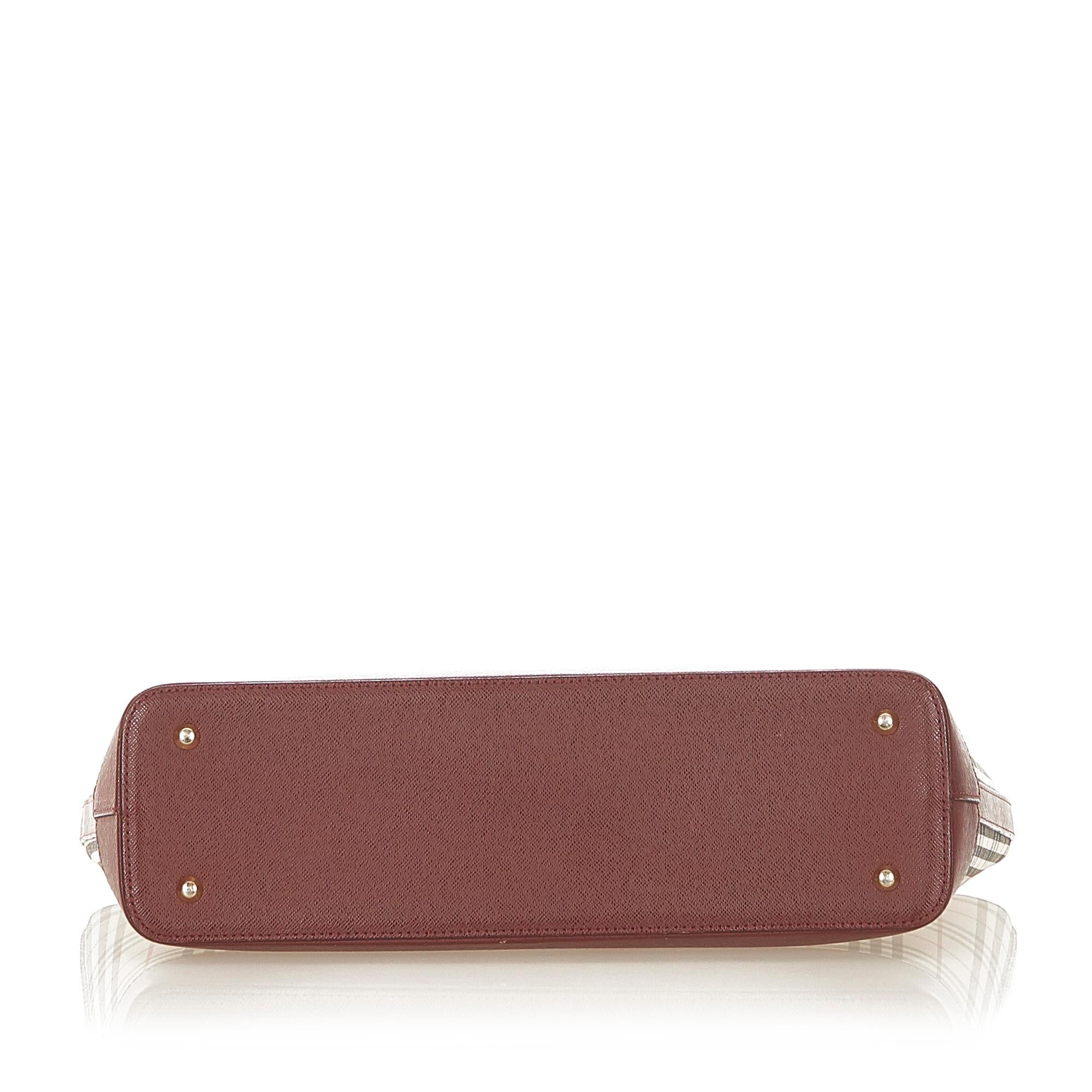 Burberry House Check Canvas Handbag (SHG-20443)