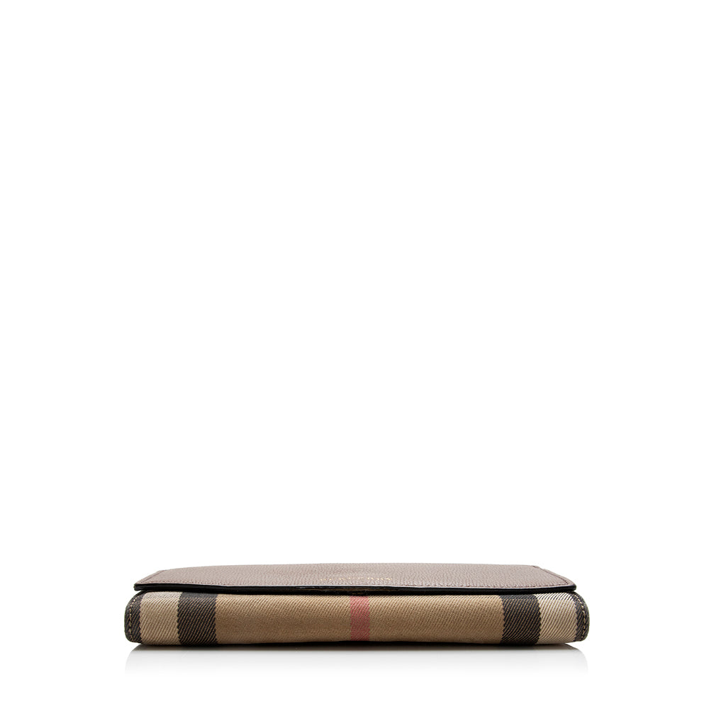 Burberry House Check Henley Chain Wallet (SHF-21215)