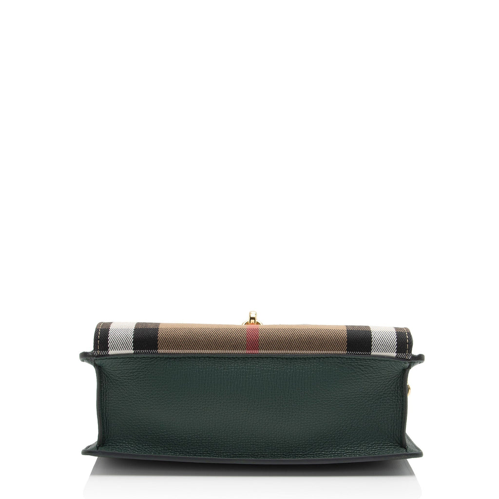 Burberry House Check Macken Chain Small Crossbody (SHF-WiRnsG)