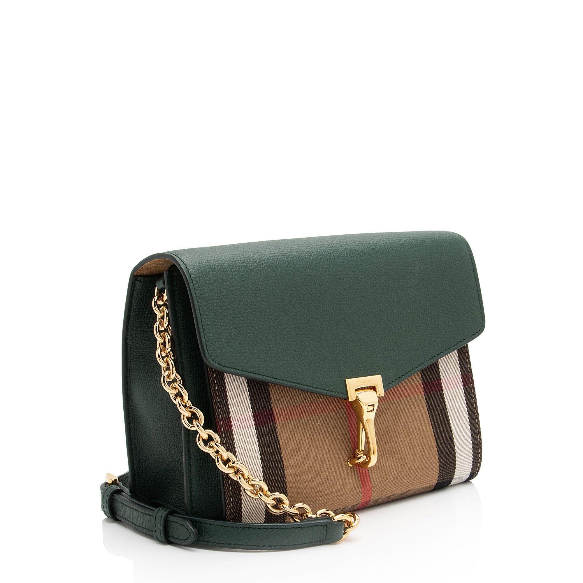 Burberry House Check Macken Chain Small Crossbody (SHF-WiRnsG)