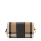 Burberry House Check Madison Buckle Small Shoulder Bag (SHF-P2oe5K)