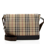 Burberry House Check Flap Messenger (SHF-y42K06)