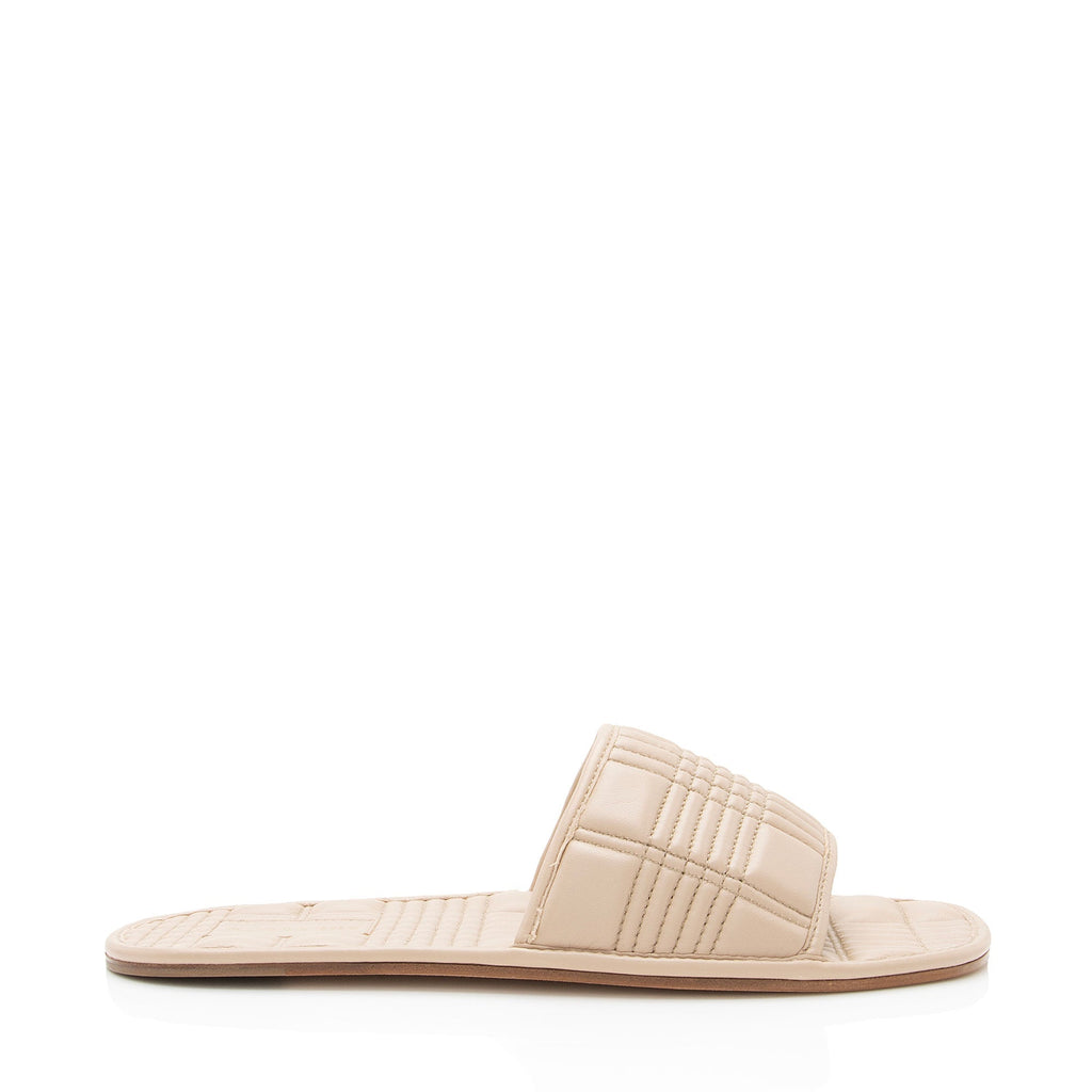 Burberry Leather Alixa Flat Sandals - Size 9 / 39 (SHF-dmYe4d)