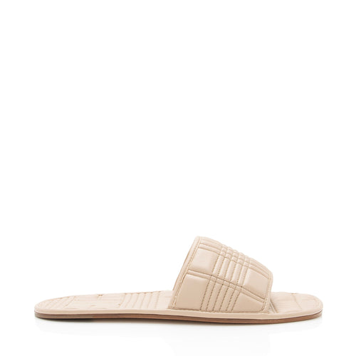 Burberry Leather Alixa Flat Sandals - Size 9 / 39 (SHF-dmYe4d)