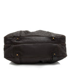 Burberry Leather Ashbury Double Zip Large Bowling Bag (SHF-23880)