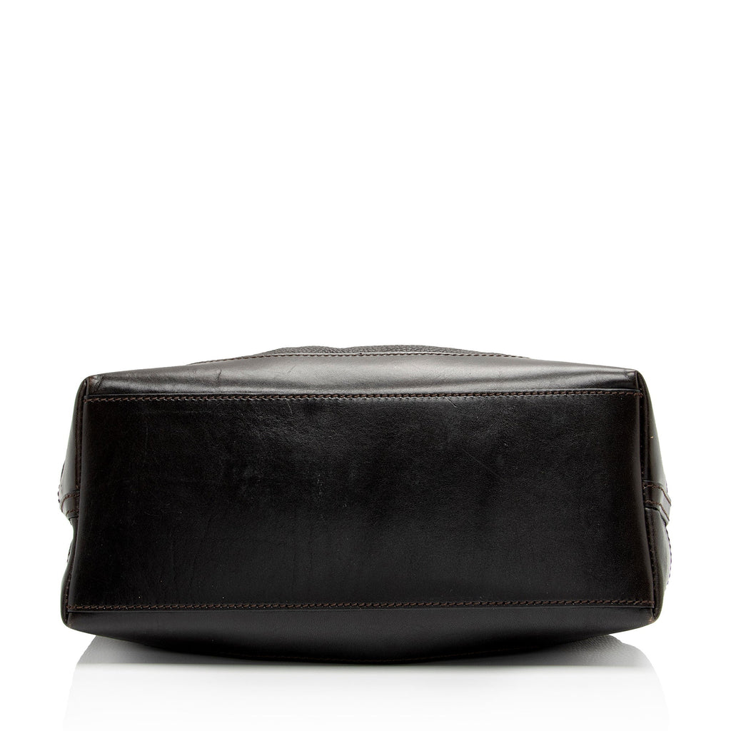 Burberry Leather Buckle Satchel (SHF-OSbihJ)