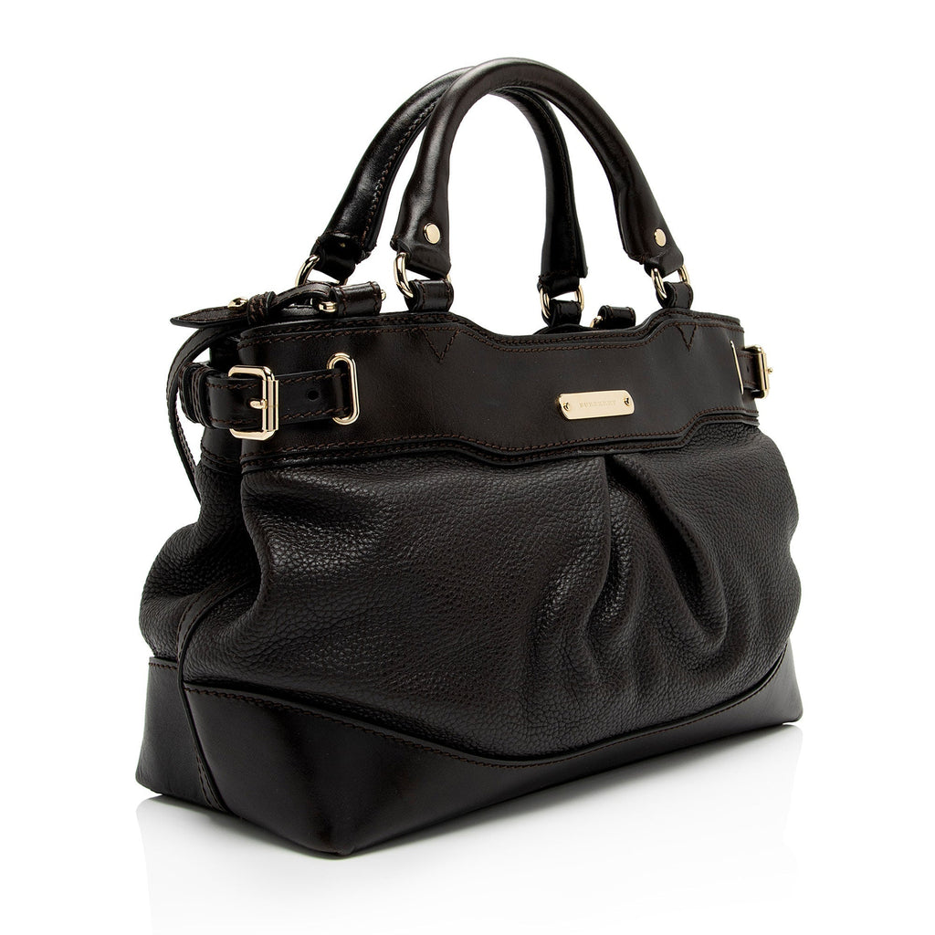Burberry Leather Buckle Satchel (SHF-OSbihJ)