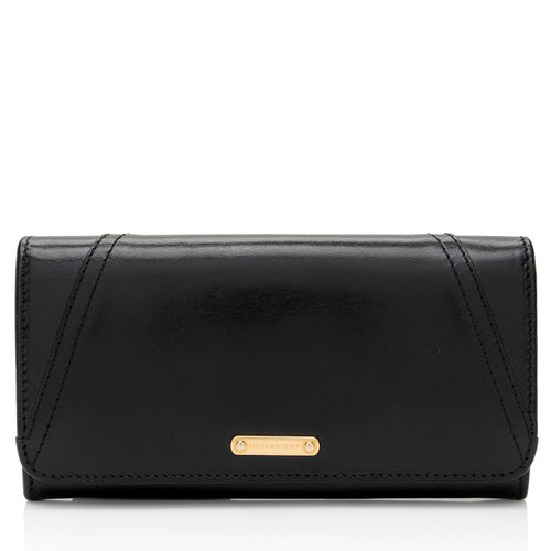 Burberry Leather Continental Wallet (SHF-wMn8br)