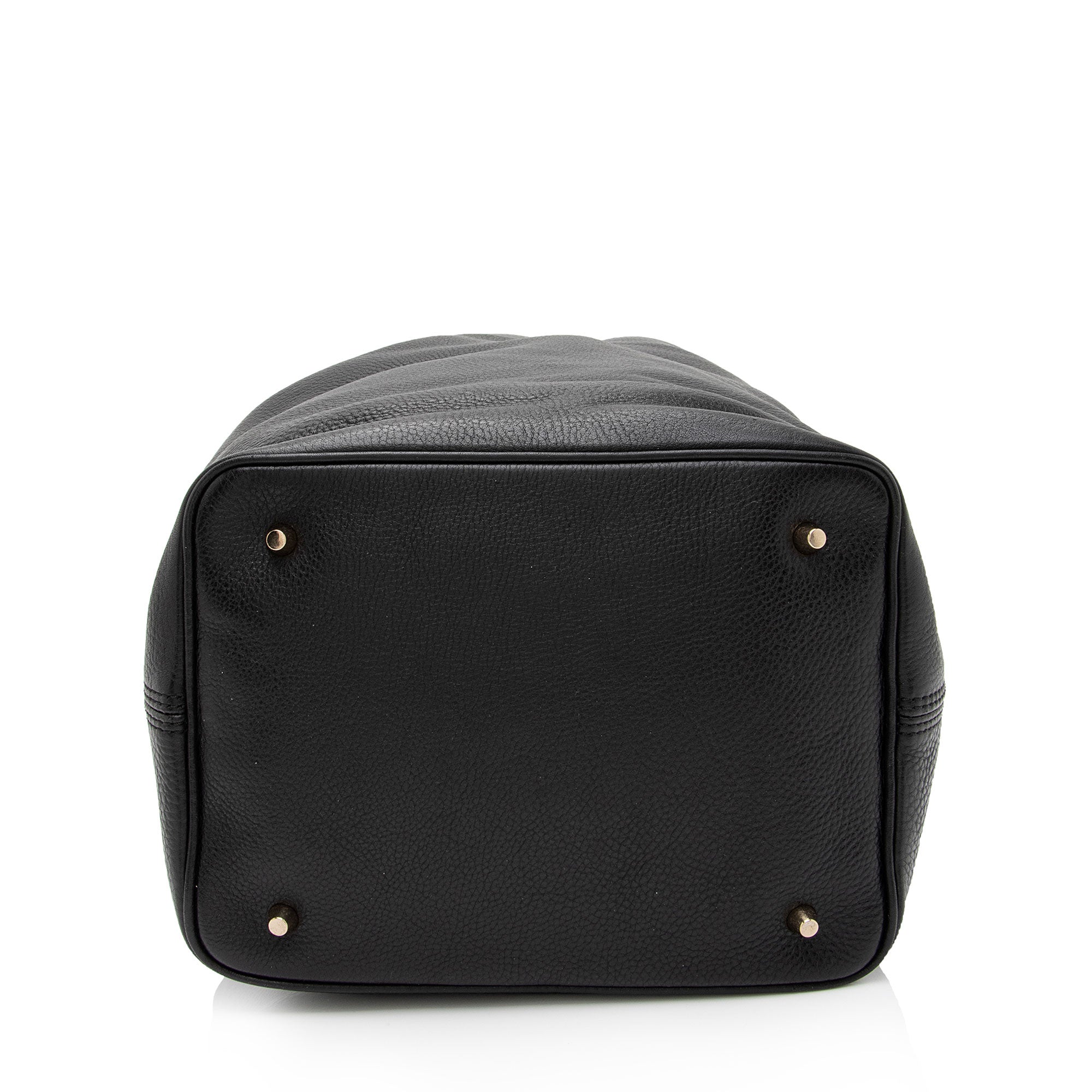 Burberry Leather Drawstring Susanna Bucket Bag (SHF-EjwCUX)