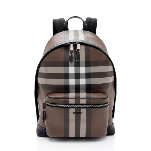 Burberry E-Canvas House Check Jett Backpack (SHF-qMCEAL)