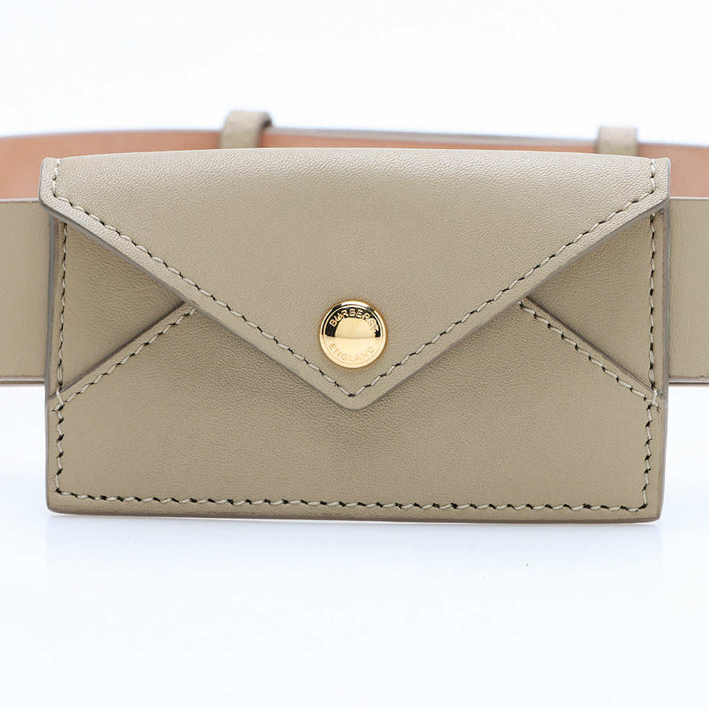 Burberry Leather Envelope Belt Bag - Size 36 / 90 (SHF-13193)