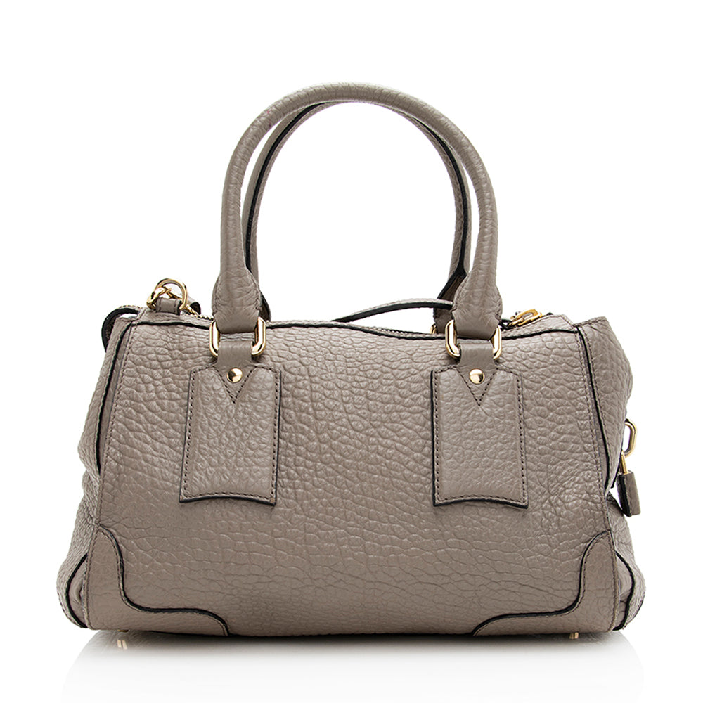 Burberry Leather Gladstone Small Satchel (SHF-19997)