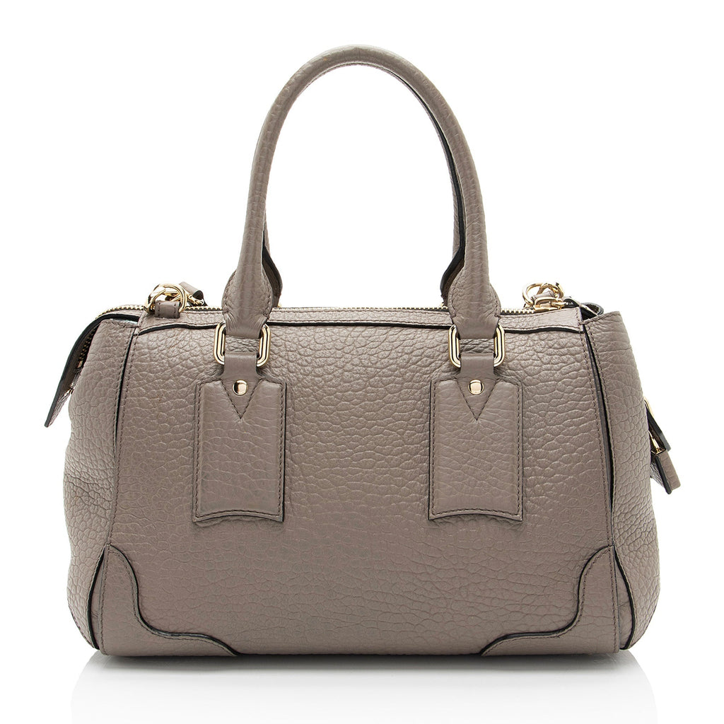 Burberry Leather Gladstone Small Satchel (SHF-BAXlgo)