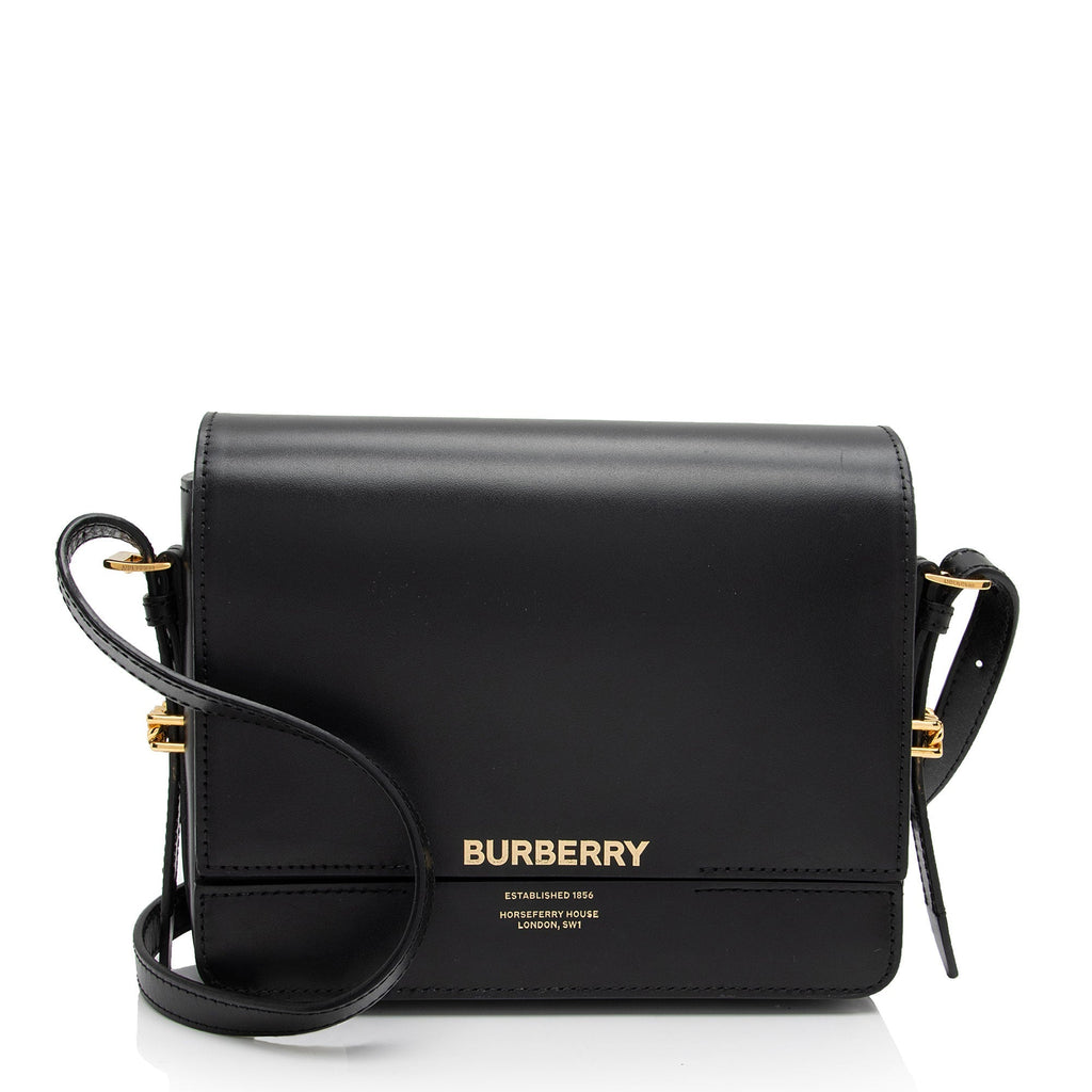 Burberry Leather Grace Small Flap Bag - FINAL SALE (SHF-d9ySrl)