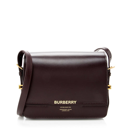 Burberry Leather Grace Small Flap Shoulder Bag (SHF-18300)