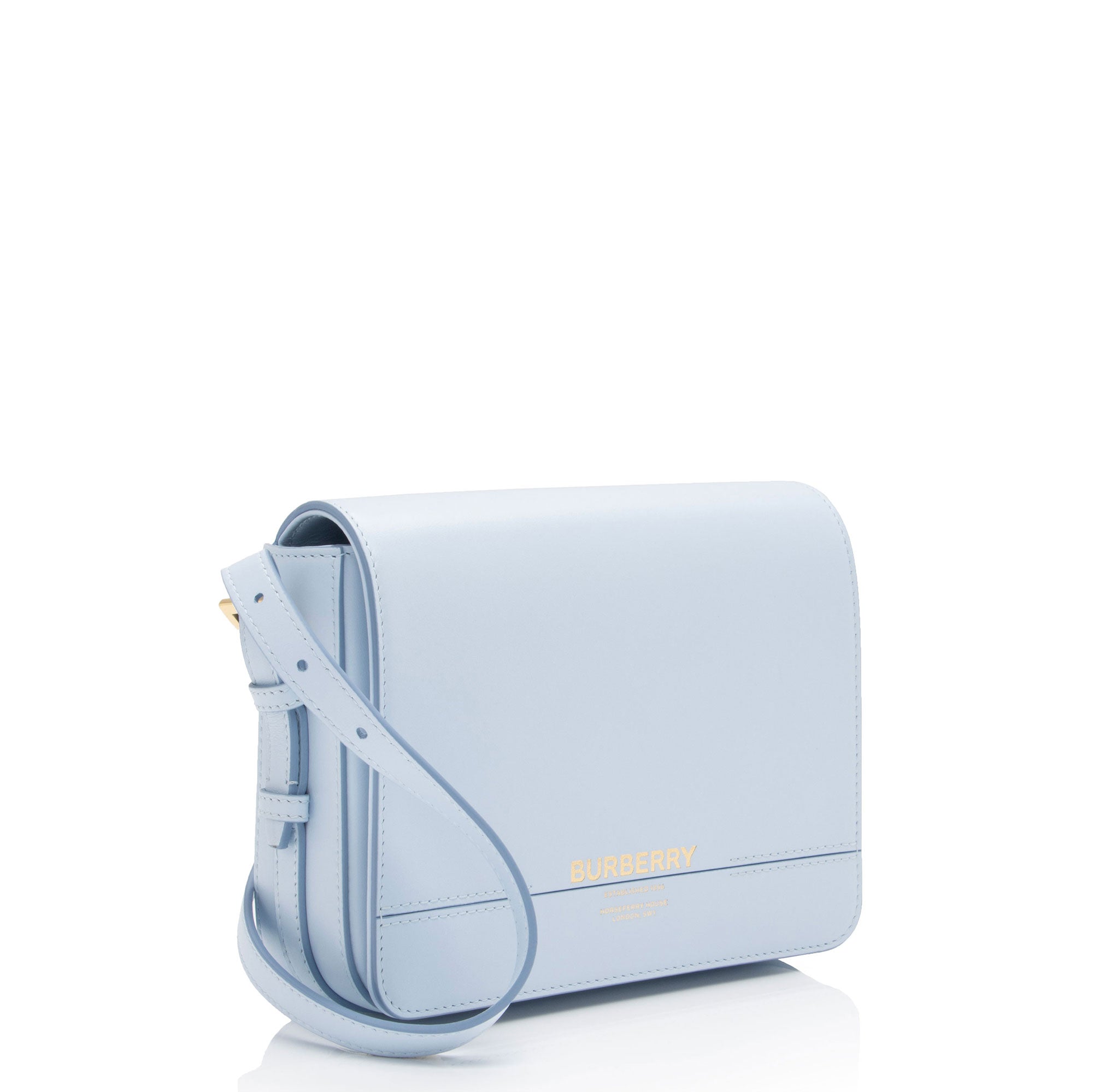 Burberry Leather Grace Small Flap Bag (SHF-pLbZdm)