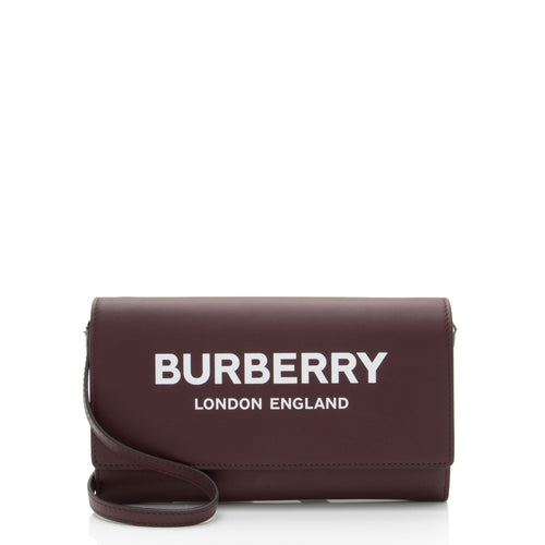Burberry Leather Hazelmere Wallet On Strap (SHF-A5ZxMt)