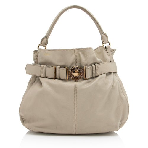 Burberry Leather Lambeth Hobo (SHF-23041)