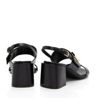 Burberry Leather TB Slingback Sandals - Size 7 / 37 (SHF-Uf5TNA)