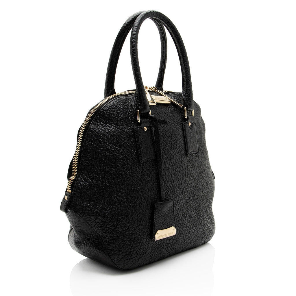 Burberry Leather Orchard Medium Satchel (SHF-uqXLkW)