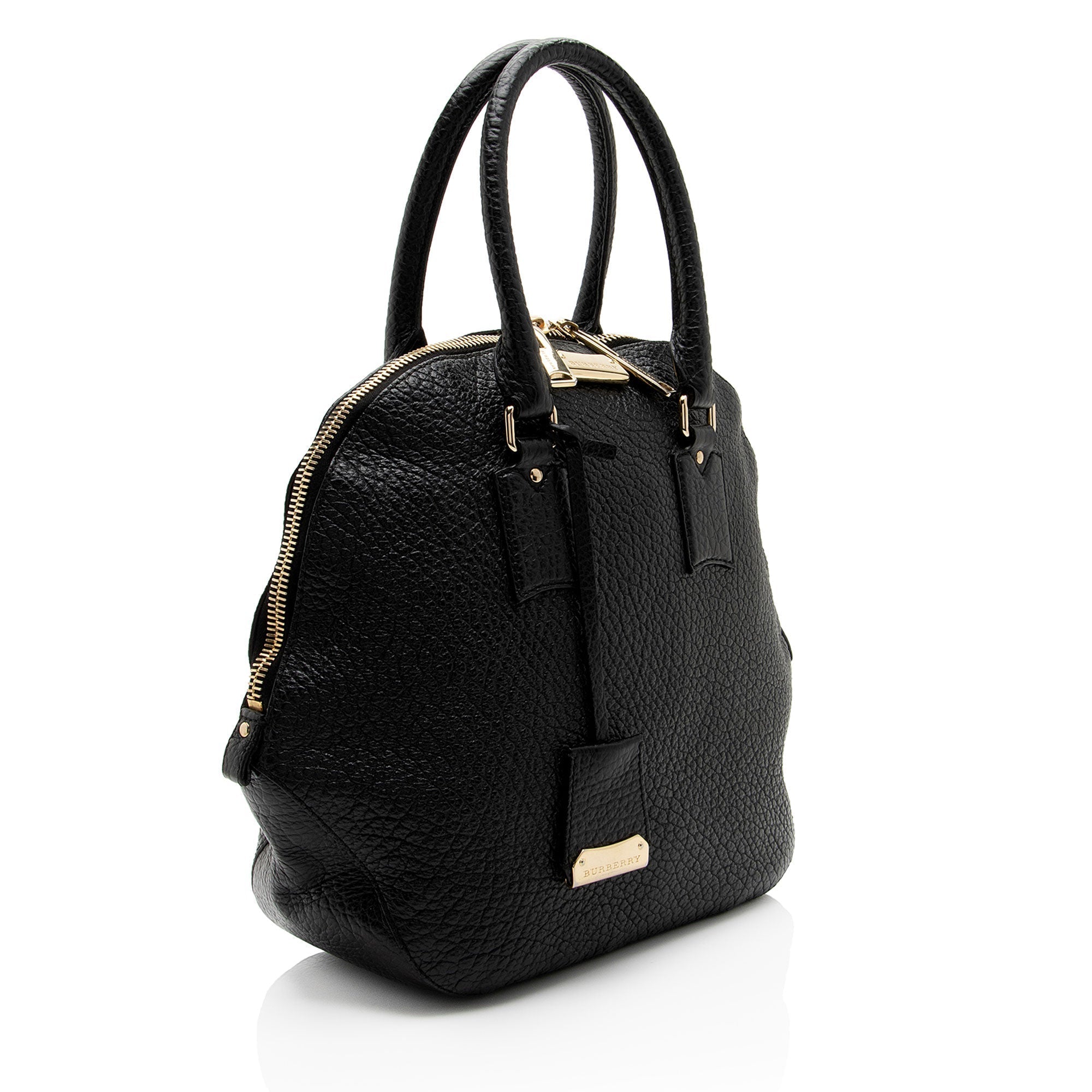 Burberry Leather Orchard Medium Satchel (SHF-uqXLkW)