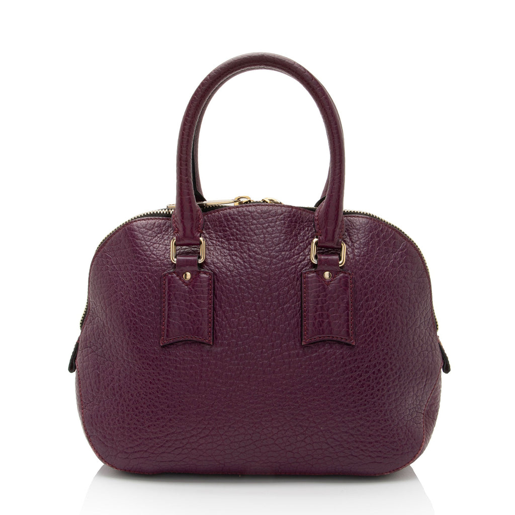 Burberry Leather Orchard Small Satchel (SHF-qoozTV)