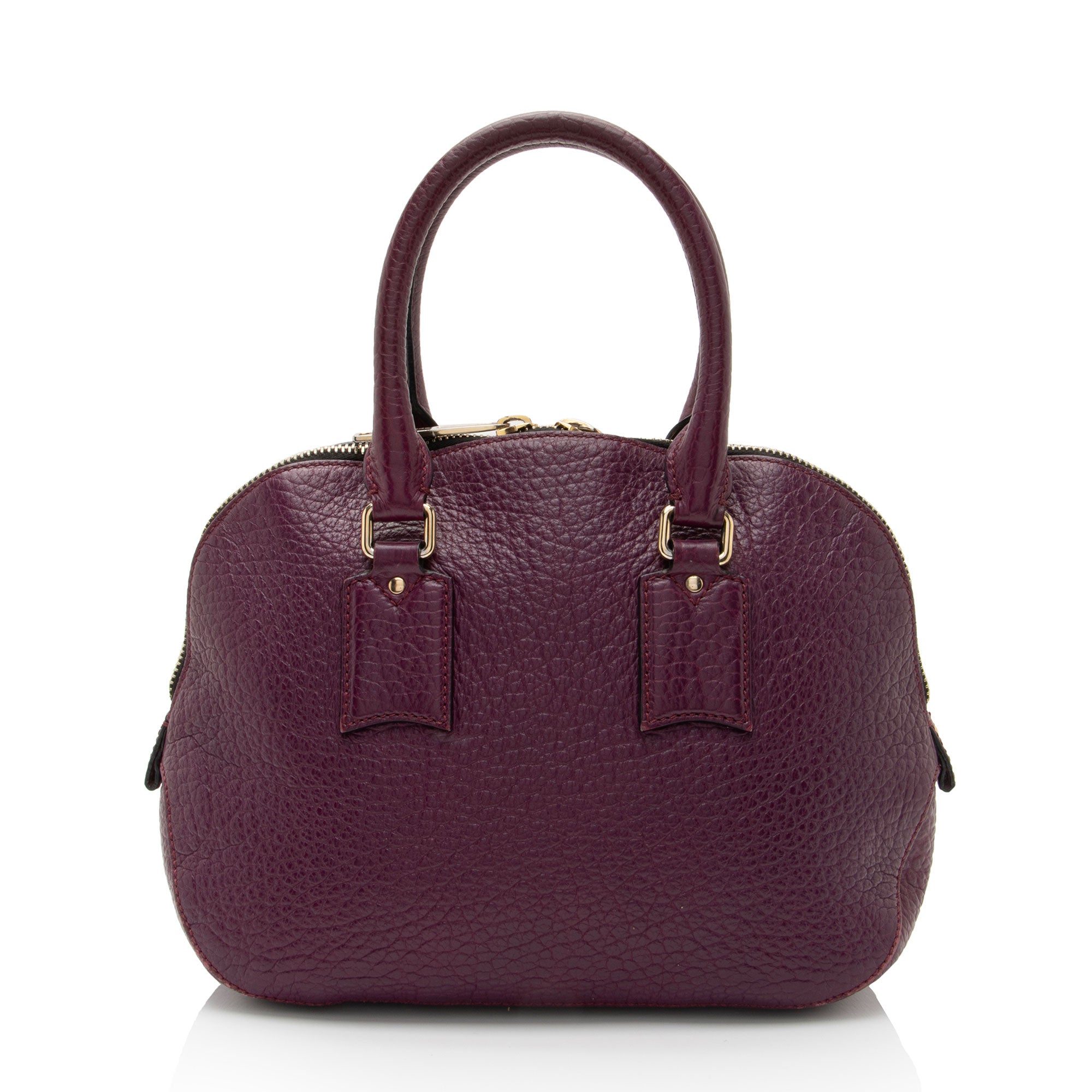 Burberry Leather Orchard Small Satchel (SHF-qoozTV)