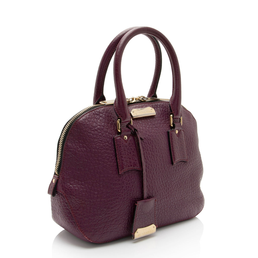 Burberry Leather Orchard Small Satchel (SHF-qoozTV)