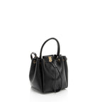 Burberry Leather Peony Drawstring Bucket Bag (SHF-2xjaxp)