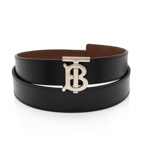 Burberry Leather Reversible TB Monogram Belt - Size 26 / 65 (SHF-2D4U8g)