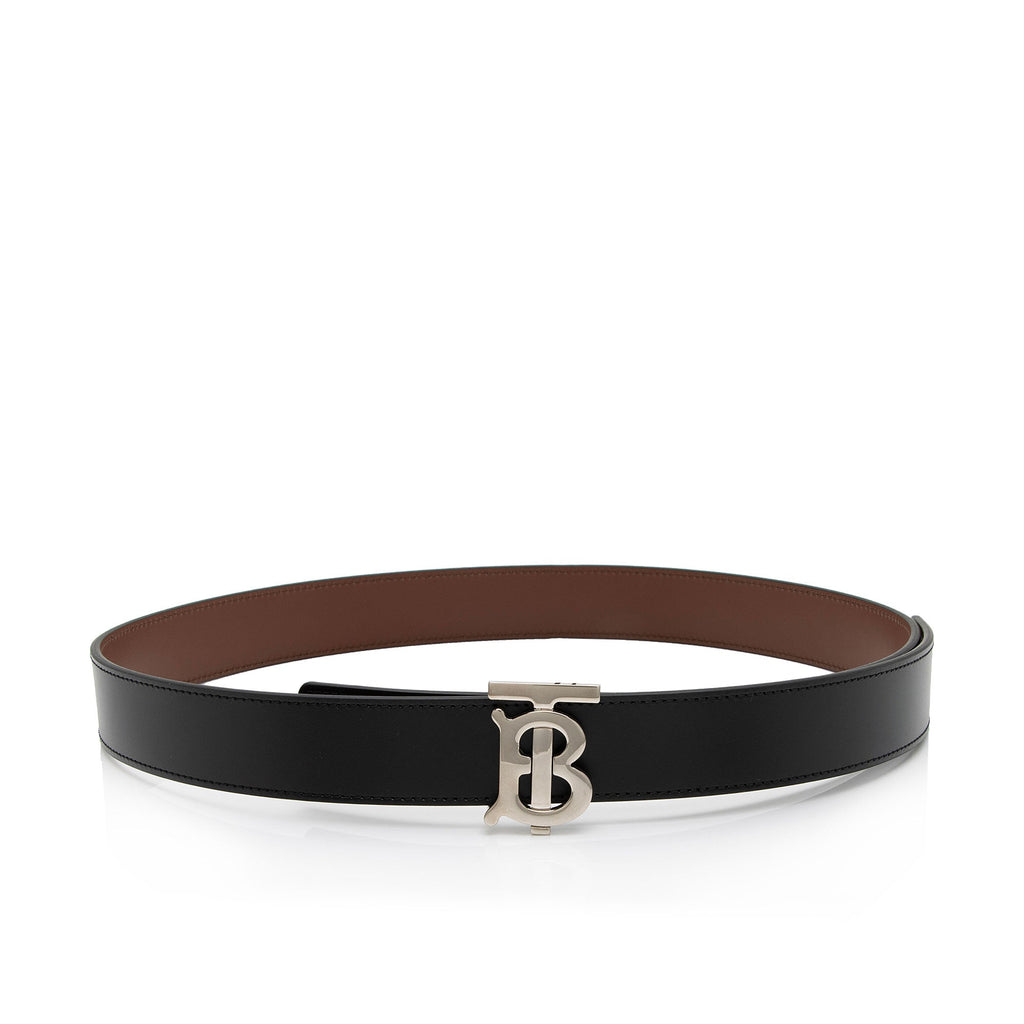 Burberry Leather Reversible TB Monogram Belt - Size 26 / 65 (SHF-2D4U8g)