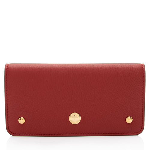 Burberry Leather Rowe Snap Wallet (SHF-5F4m1N)