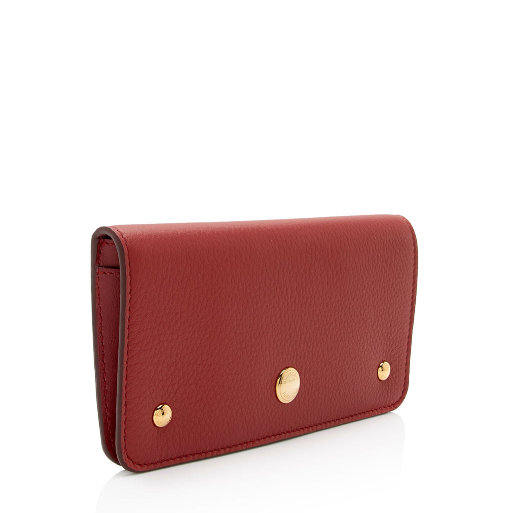 Burberry Leather Rowe Snap Wallet (SHF-5F4m1N)