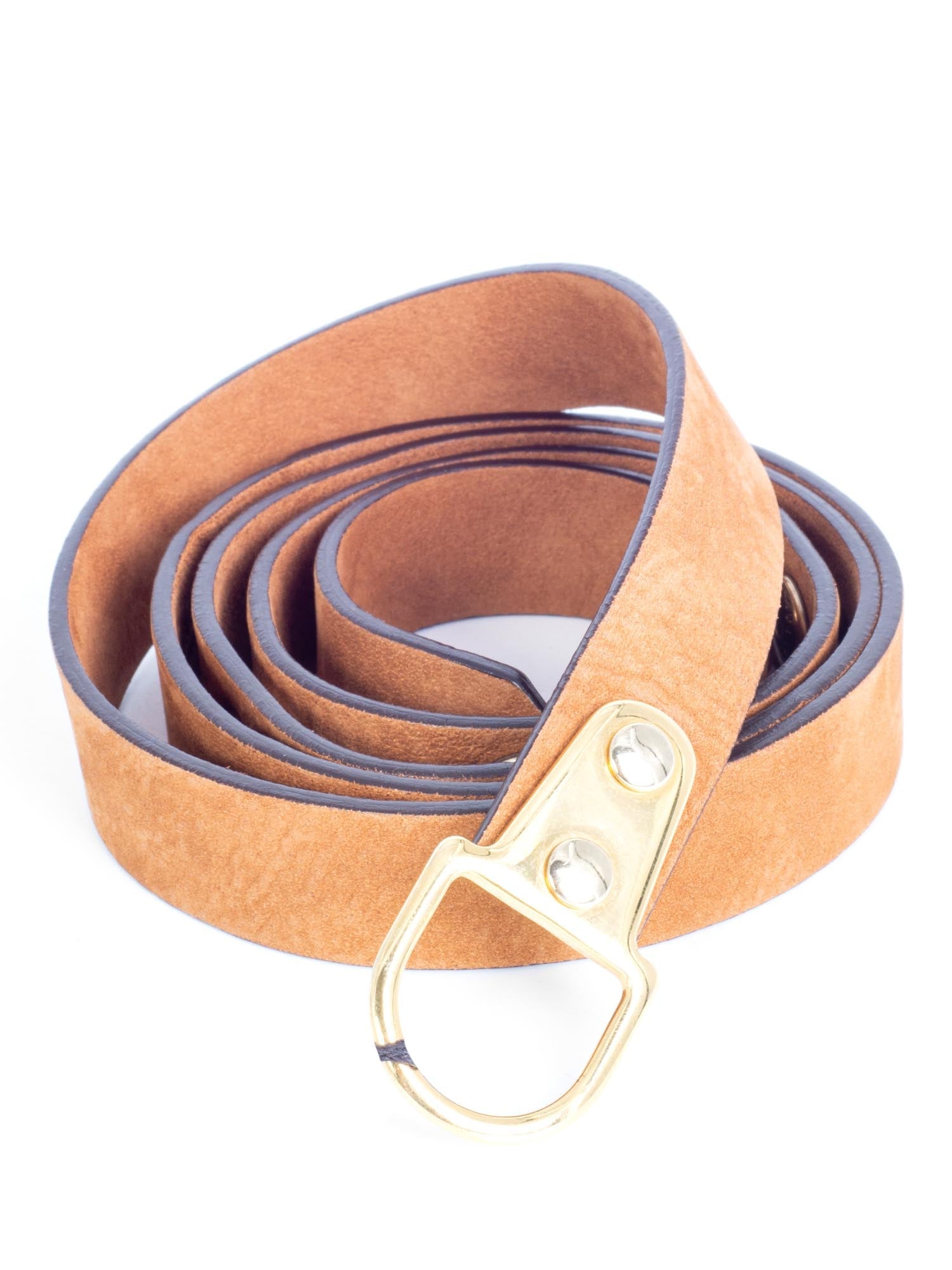 Burberry Leather Studded Belt Brown