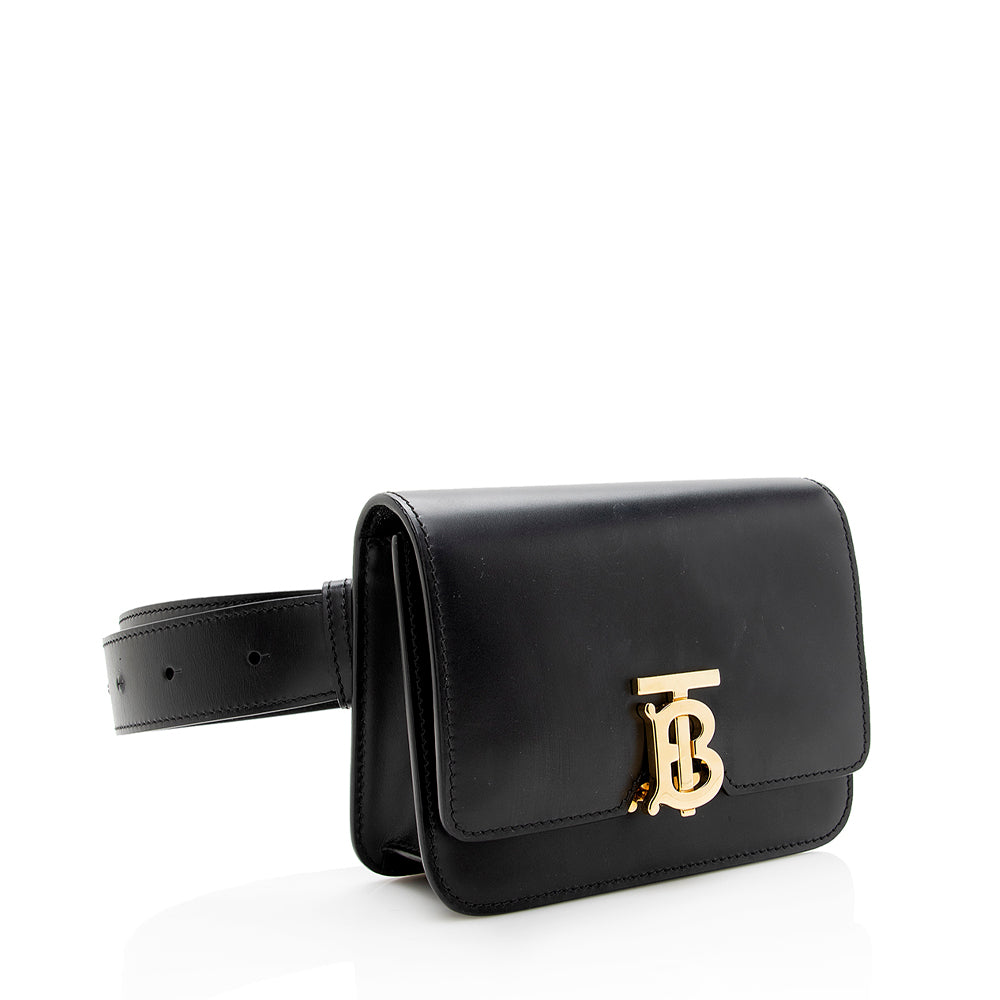 Burberry Leather TB Belt Bag (SHF-19279)