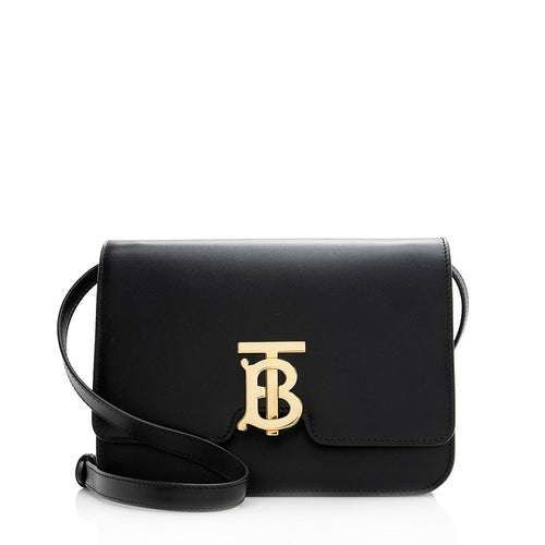 Burberry Leather TB Flap Medium Shoulder Bag (SHF-20779)