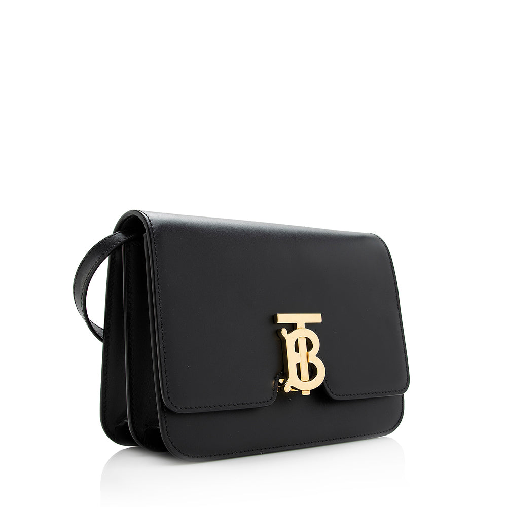 Burberry Leather TB Flap Medium Shoulder Bag (SHF-20779)