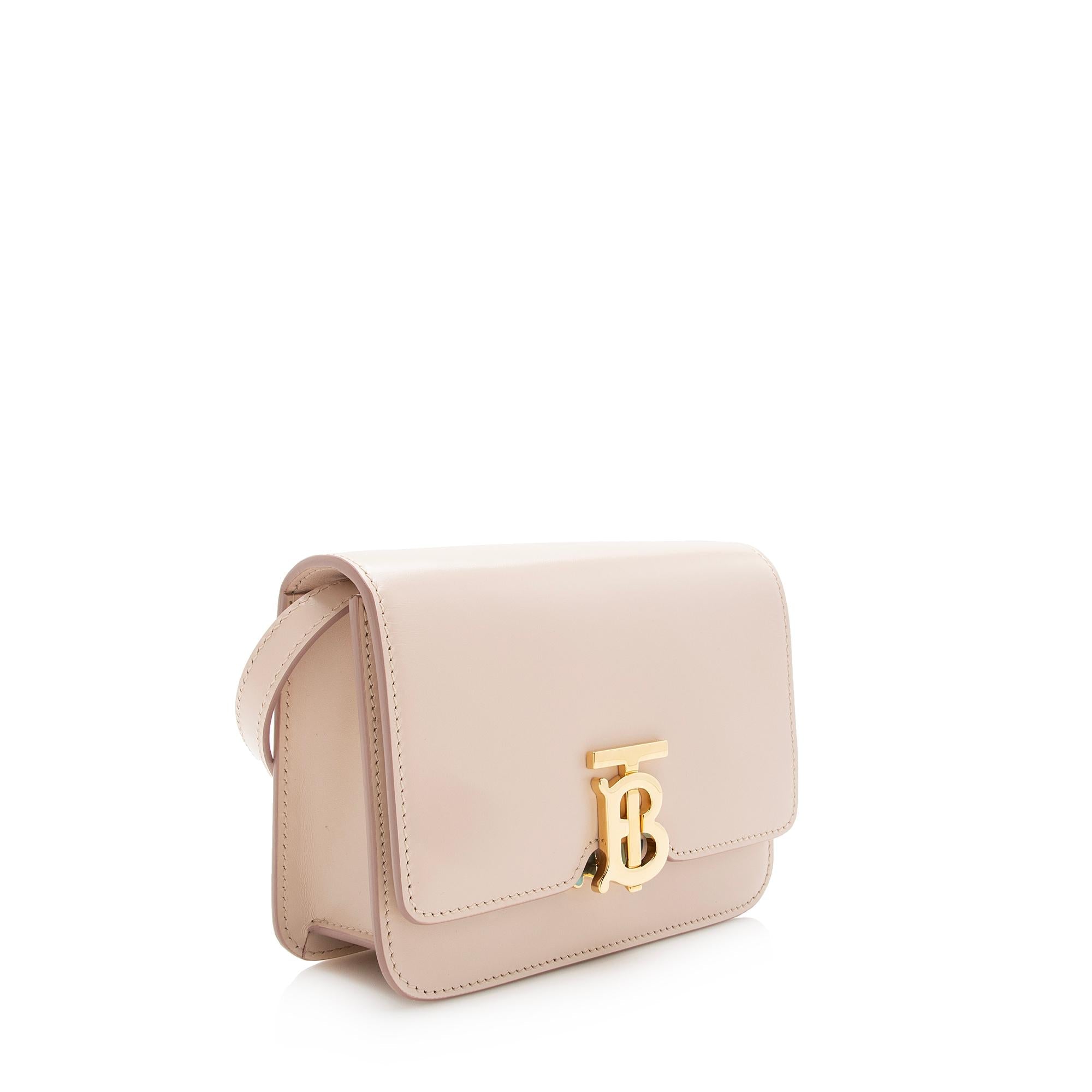 Burberry Leather TB Flap Mini Shoulder Bag (SHF-22806)