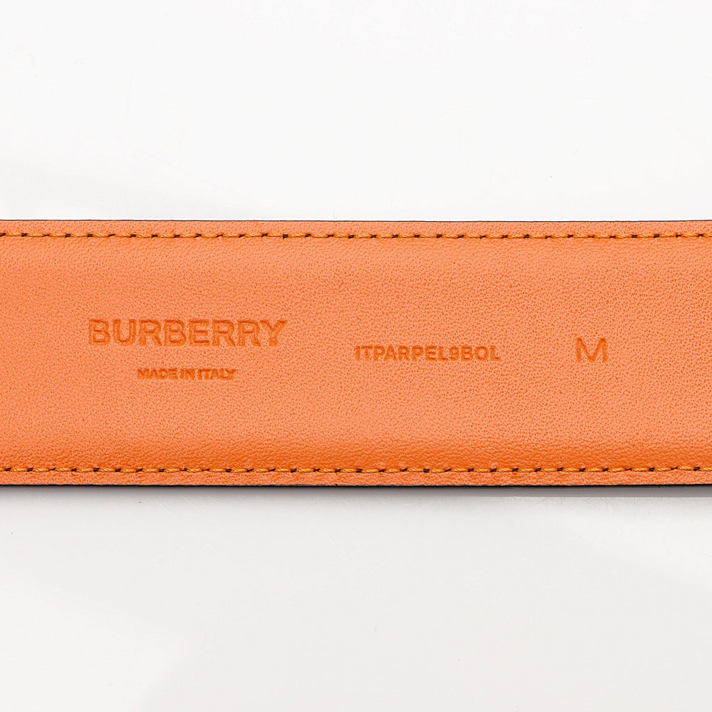 Burberry Leather TB Monogram Belt - Size 34 / 85 (SHF-8D7ALk)