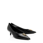 Burberry Leather TB Monogram Pumps - Size 7 / 37 (SHF-xv9Bwb)