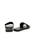 Burberry Leather TB Plaque Sandals - Size 6 / 36 (SHF-QZ919i)